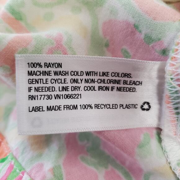 Lilly Pulitzer Women's Challis Happy Place Romper Size XS Yellow Summer Rayon - Picture 6 of 7